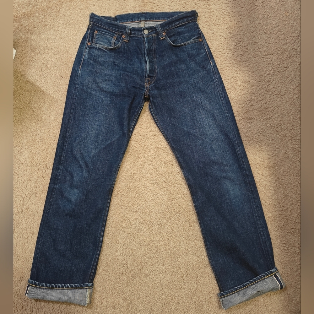 sold Sugar Cane 1947 Japanese Selvedge Jeans 31x30, Made in Japan